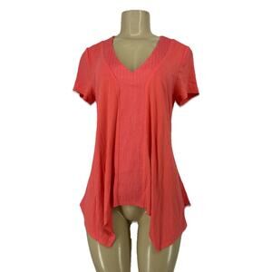 NEWAdrianna Papell M Women Cap Sleeve Embroidered Top In Desert Flower P103